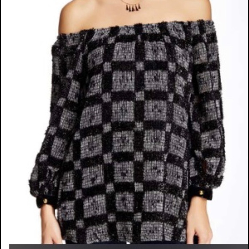 Voom by Joy Han. Off the shoulder blouse